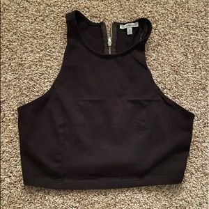 Black crop top